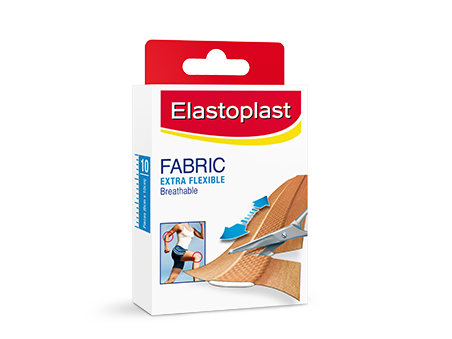 Elastoplast Extra Flexible Fabric Dressing 10cm x 6cm - 10 Strips
