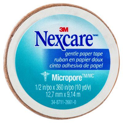 Nexcare Micropore Gentle Paper Tap 12.7mm x 9.14m