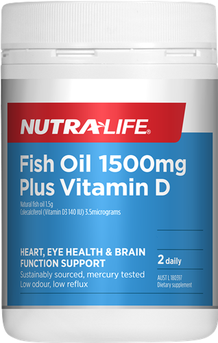 Nutra-life Fish Oil 1500mg Plus Vitamin D