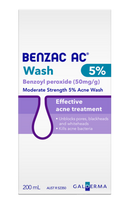 Benzac AC Moderate Strength 5% Acne Wash