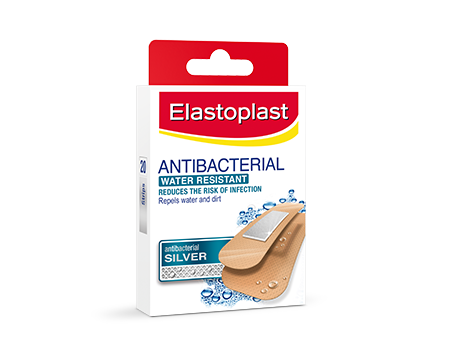 Elastoplast Antibacterial Silver Plasters - 20s
