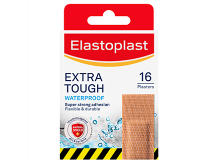 Elastoplast Extra Tough Waterproof Strong Adhesive Plasters 16s
