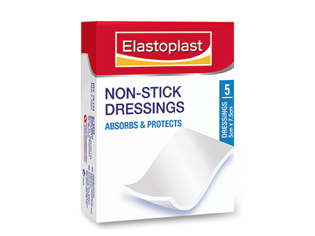 Elastoplast Non-Stick Dressings 5cm x 7.5cm - 5 Pieces