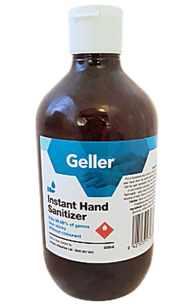 Geller Hand Sanitiser Alcohol 500ml