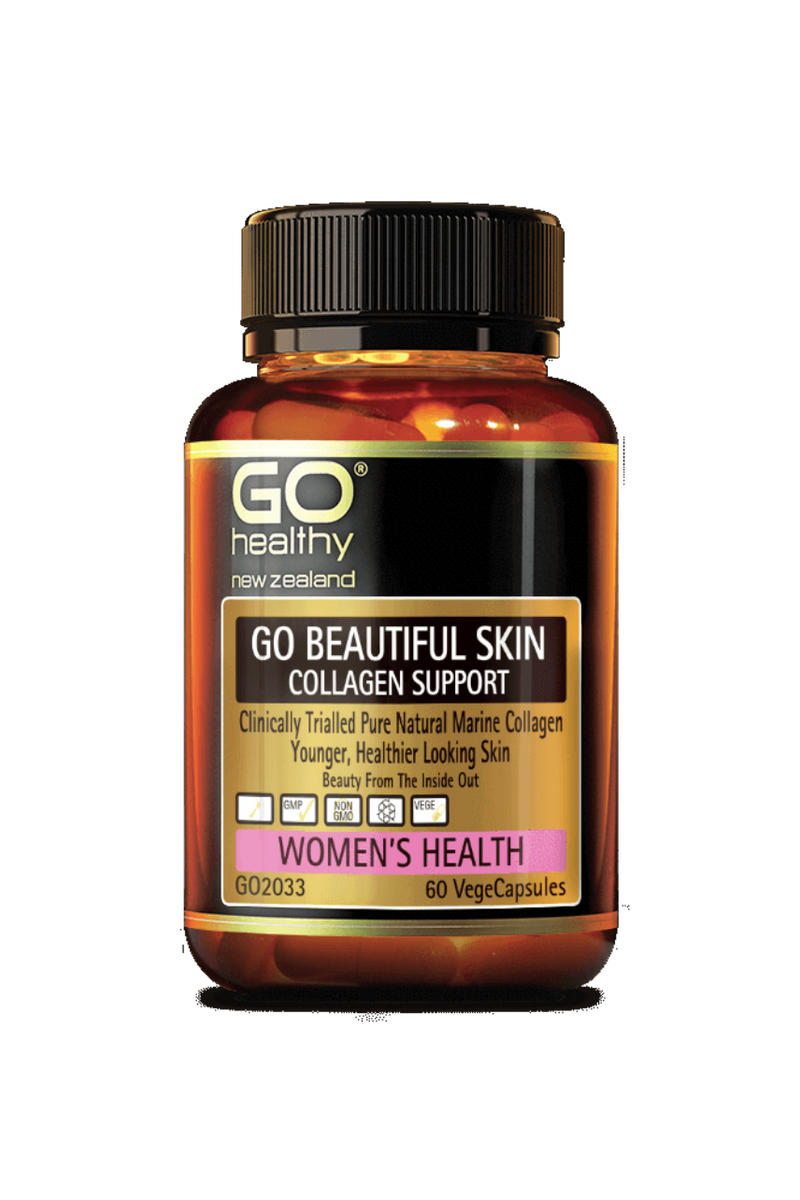 Go Beautiful Skin Collagen Support 60 VegeCapsules