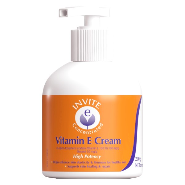 InviteE Vitamin E Cream Pump 200g