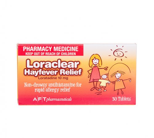 Loraclear allergy & Hayfever 10mg Tablets 30s