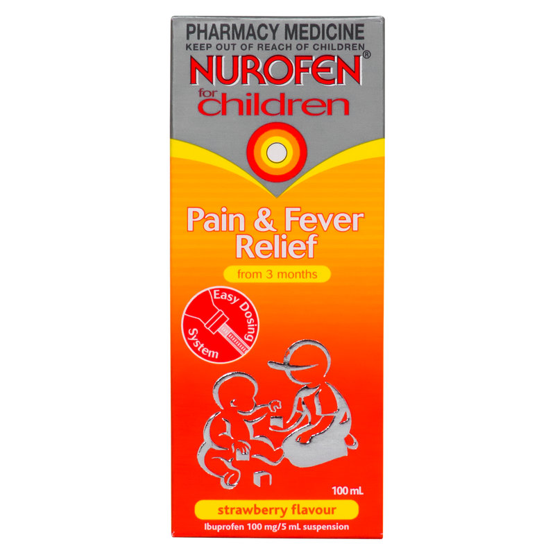 Nurofen for Children Pain & Fever Relief Strawberry