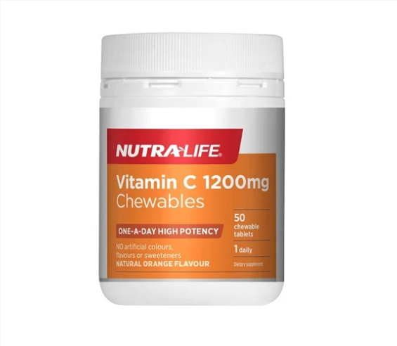 Nutra-life Vitamin C 1200mg Chewable Tablets 50s