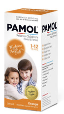 Pamol All Ages Orange Pain & Fever Relief Liquid