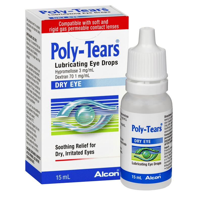 Poly Tears Lubricating Eye Drops 15 mls