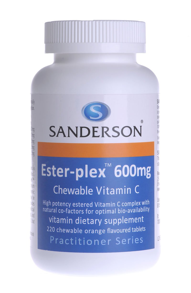 Sanderson Ester-Plex Vitamin C 600mg Chewable Tablets