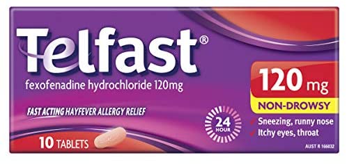 Telfast 120mg Anti-Histamine Tablets 10s