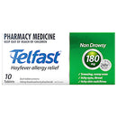 Telfast 180mg Anti-Histamine Tablets 10s