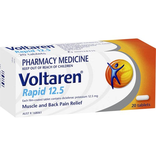 Voltaren Rapid 12.5mg Pain & Inflammation Relief Tablets
